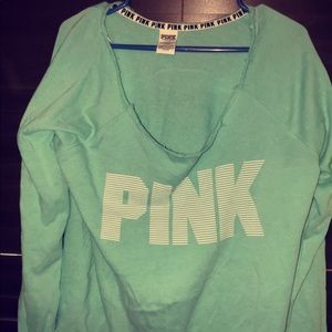 PINK blue sweater